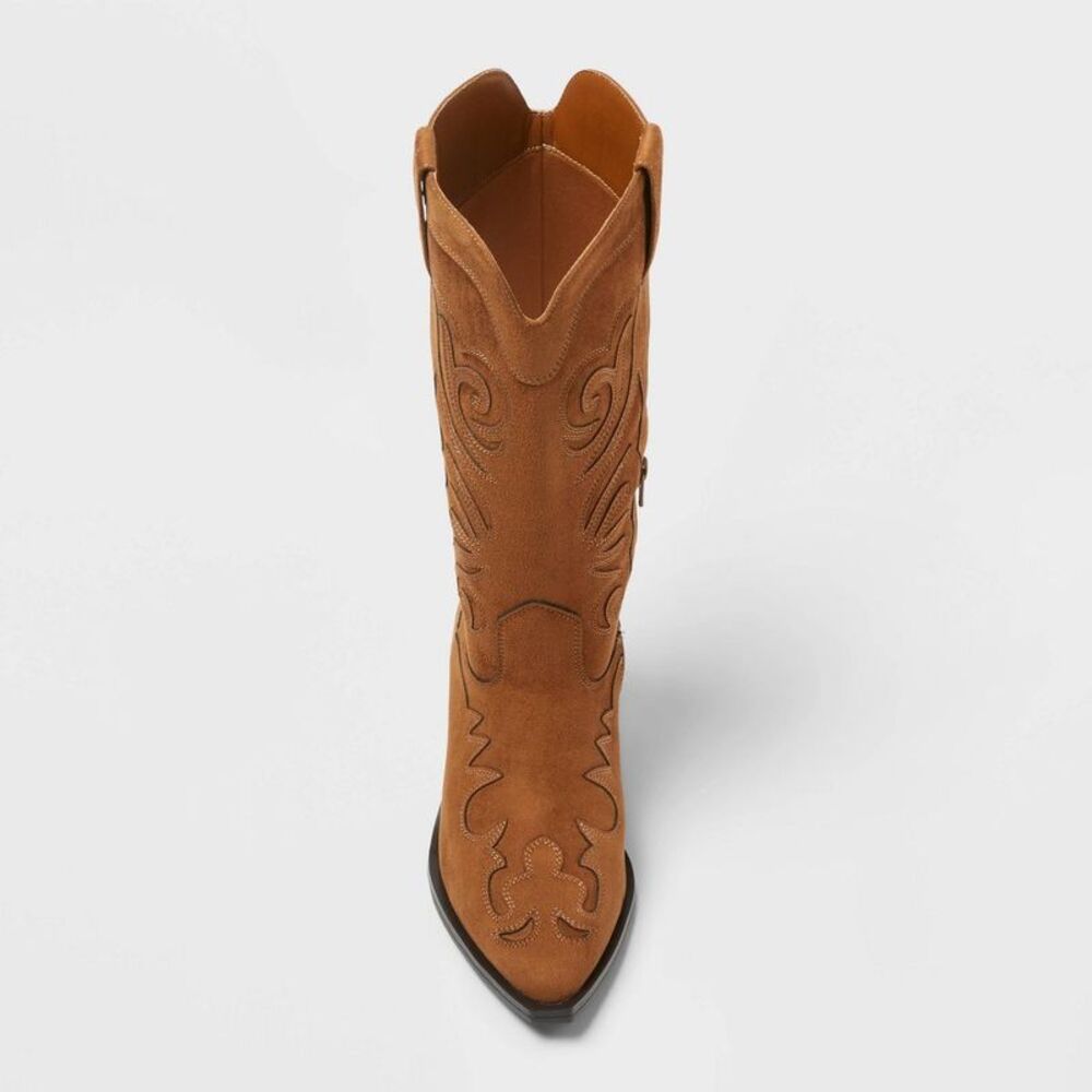 Women’s Lorena Boots with Memory Foam Insole – Universal Thread Cognac 6 - Picture 3 of 3